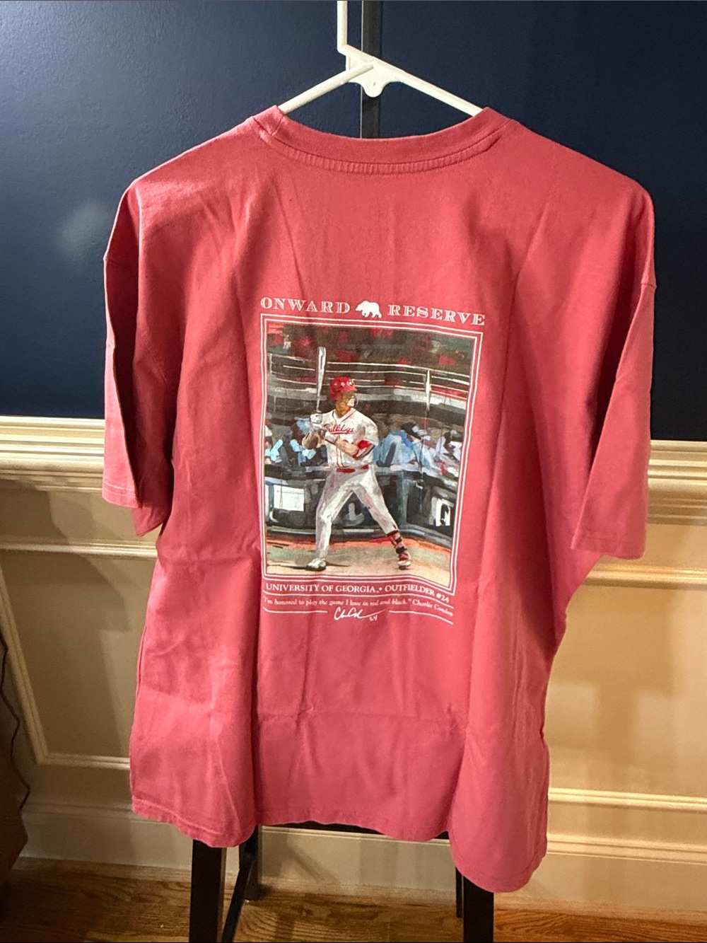 Onward Reserve Men’s Pocket Tee in Rose Pink - Picture 3 of 4